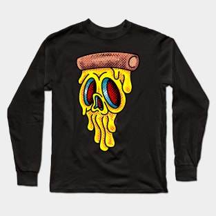 Pizza skull Long Sleeve T-Shirt